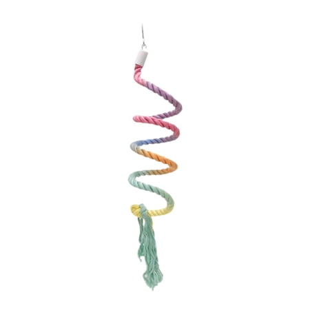 yotijay Bird Rope Perch Cotton Parrot Climbing Rope for Cockatiels Budgies Parakeets C