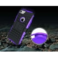 thumbnail image 4 of Nakedcellphone PURPLE GRENADE GRIP RUGGED TPU SKIN HARD CASE COVER STAND FOR APPLE iPHONE 7/8, 4 of 8