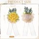 thumbnail image 2 of Uxcell 2 Pcs Pulseras de Corsage de Flores Amarillas Artificiales, Corsage de Muñeca para Boda Novia Novio Ceremonia Aniversario Prom Fiesta, 2 of 6