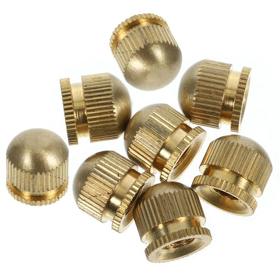 VORCOOL Metal Fixture Nuts Light Fixture Screw Caps Copper 8pcs