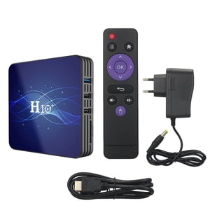 Mistaha H10 Plus Intelligent TV Boîte Android 9.0 4K Lecteur de médias HDR H.265 VP9 Quad-core