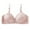 Pink, variant on Ashirexll Bras for Women Adjustable Straps Non Steel Ring Style Printed Gathered Middle Button Breathable Underwear Daily Bra Black XXL