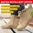 thumbnail image 4 of Men's Steel Toe Safety Boots,Non Slip Ankle Protection Safety Shoes,Puncture-Resistant Work Shoes for Factory|Construction|hiking|Outdoor,Black Size 9.5, 4 of 12