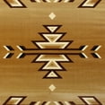 thumbnail image 7 of Emma + Oliver 5x7 Olefin Accent Rug with Southwestern Geometric Arrow Design in Brown, Black, Beige & Ivory and Natural Jute Backing, 7 of 7