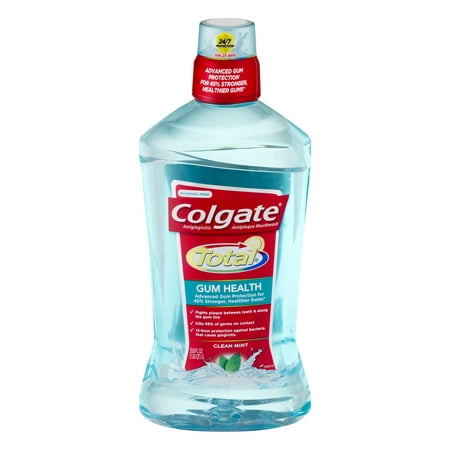 (2 pack) Colgate Total Gum Health Clean Mint Mouthwash, 33.8 fl (The Best Mouthwash For Gums)
