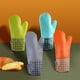 thumbnail image 5 of 1 par de guantes, guantes de aislamiento térmico con patrón de rombos, guantes de horno de cocina, guantes de silicona y algodón MFZFUKR BST3026115-2, 5 of 5