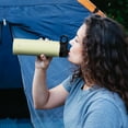 thumbnail image 2 of Costway 22 oz Double Wall Insulated Water Bottle Stainless Steel w/ 2 Lids & Straw, 2 of 10