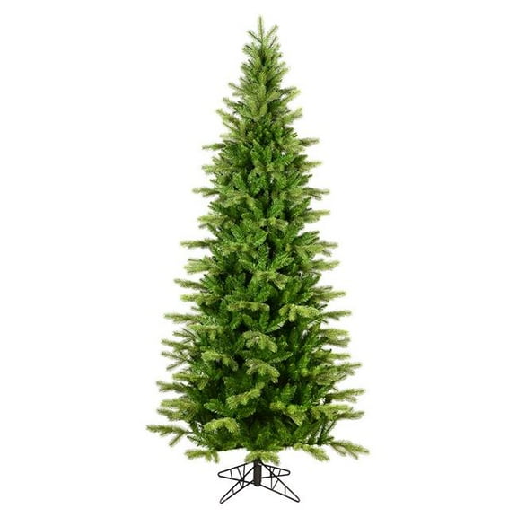 Vickerman 54" Plastic Balsam Spruce Slim Artificial Christmas Tree in Green