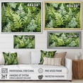 thumbnail image 4 of Designart "Enchantment with Ferns II" Floral Floater Framed Wall Art Living Room, 4 of 7