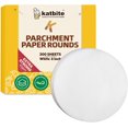 thumbnail image 1 of Katbite 6 Inch 200Pcs Parchment Paper Rounds Heavy Duty 45gsm (8 Sizes 4\u201d-12") - Baking Sheets for Pizza & Cupcakes - Commercial Grade - White, 1 of 7