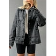thumbnail image 5 of Eytino Womens Denim Jacket Oversized Jean Jacket Casual Long Sleeve Drop Shoulder Button Front Jean Jacket Coat with Pockets, 5 of 9