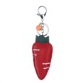 thumbnail image 1 of Lindo llavero con colgante de zanahorias de cuero PU, llavero, bolso, regalo ornamental para coche (rojo), 1 of 5