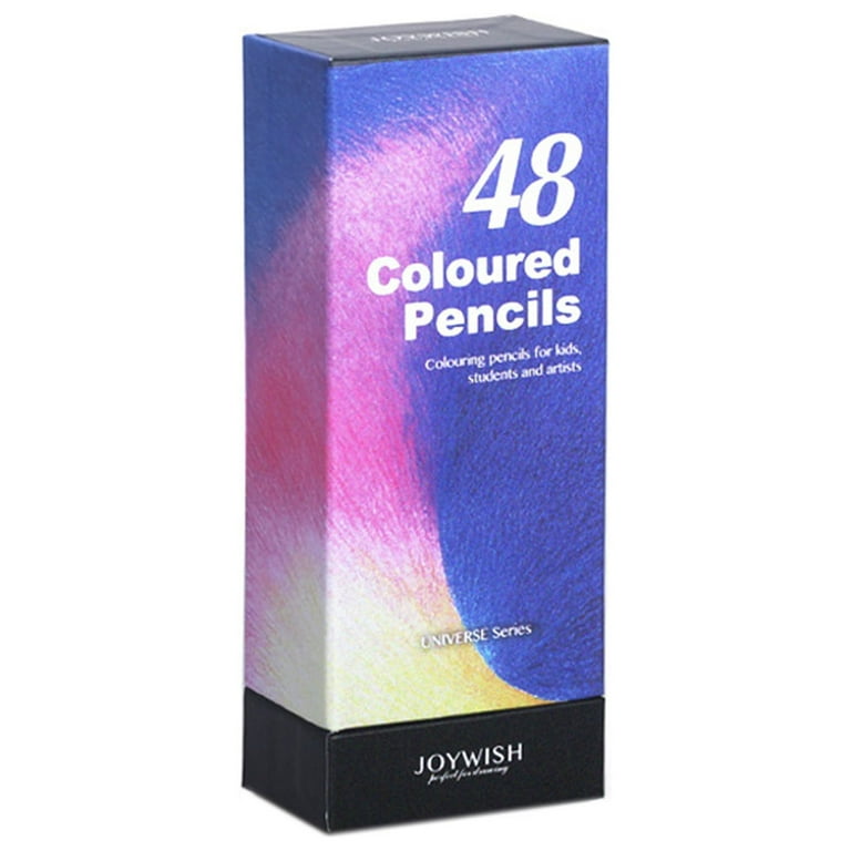 SDJMa Colored Pencils for Adult Coloring, 48 Colors, Soft Drawing Pencils,  Smooth Coloring, Oil-based Colored, Art Supplies for Artists, Pencil Set  for Adults and Teens 
