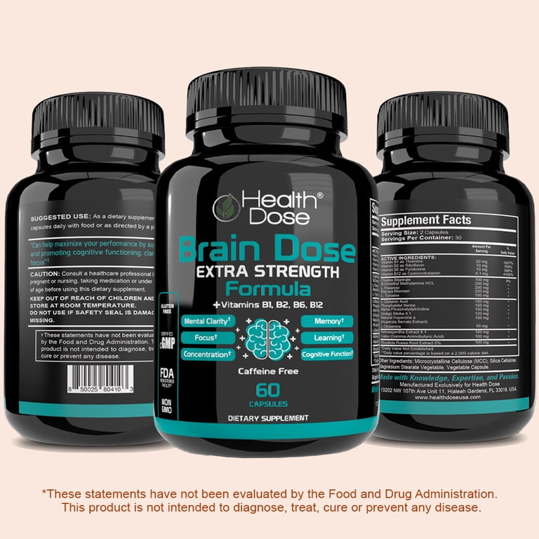 Nakayama　BrainON カプセル 60カプセルｘ４瓶 Amazon.com: Nootropic Brain Supplement for Memory and Focus – BDNF