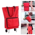 thumbnail image 1 of CUITING Sac de Chariot de Courses Réutilisable Portable Pliable Sacs de Courses Chariot de Courses Pliable avec Roues Sac d'Épicerie Sac Utilitaire Extra Grand pour Voyage Magasinage Camp, 1 of 10