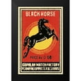 thumbnail image 2 of Phillumenart 11x14 Black Modern Framed Museum Art Print Titled - Black Horse Matches, 2 of 5