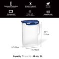 thumbnail image 3 of Starfrit LocknLock Plastic Juice Container - 68oz/2L - Airtight & Leakproof - 4-Sided Locking Lid, 3 of 5