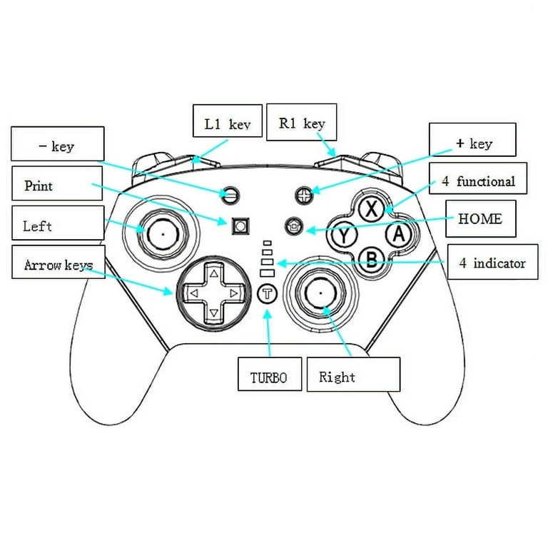 Wireless Controller for Switch/Switch Lite Gamepad JoyStick
