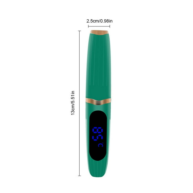 Electric Eyelash Curler 3 Gear Makeup Lashes Curling Tool 2W Digital Display Portable Styling Make Up Eyelashes Supply Green