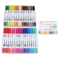 thumbnail image 2 of Rotuladores de pincel de doble punta de 36 colores, rotuladores de pincel doble de cabeza suave, juego de rotuladores de acuarela para niños y adultos para colorear y pintar, 2 of 15