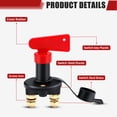 thumbnail image 6 of Marine Boat Car Isolator Switches Waterproof 100A Continuous Current 500A With Removable Key For Security, 6 of 7