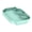 Green, variant on Functional Hospitality Tray Having Textured Bottom And Drink Receptacles 24 Inch Square ABS Serving Platform