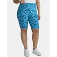 thumbnail image 7 of Terra & Sky Women’s Plus Size Bike Shorts, 10" Inseam, 2-Pack, Sizes 0X-5X, 7 of 7