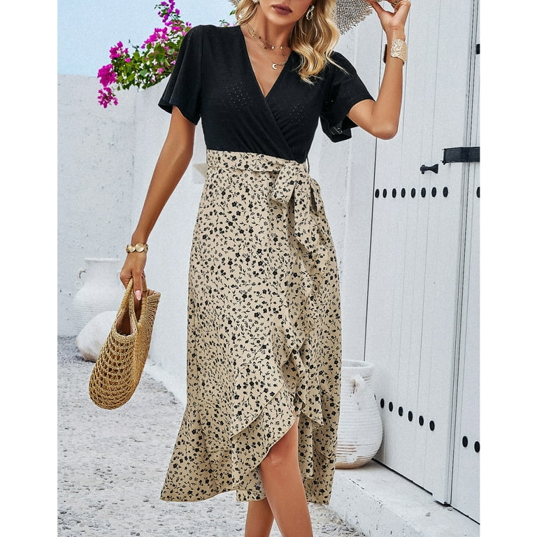 cotton dresses for women summer Tee Dress Mini