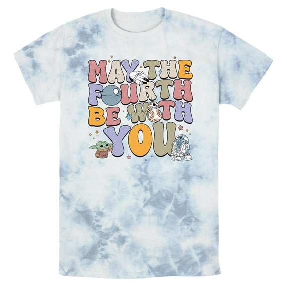 Mens Star Wars: The Mandalorian Retro Fourth Text T Shirt