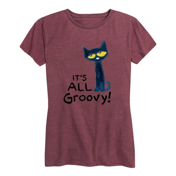 Pete The Cat - It's All Groovy - Women's Short Sleeve Graphic T-Shirt