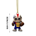 thumbnail image 3 of Dsscvnef Interesting Super Wrist Style Rugby Player Acrylic Statue Keychain 2D Design A Sports Souvenir That Fans Can Collect Glass Beads Curtain Window Door String of, 3 of 6