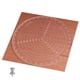 thumbnail image 3 of Kearding Buscador de centro redondo, regla de círculos de dibujo acrílico transparente, herramienta de medición de carpintería Jardín y Patio Transparente 30 * 30cm Kearding HA044102-01, 3 of 6