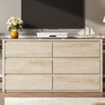 thumbnail image 3 of Cómoda Ancha de 6 Cajones de Madera MDF 120 cm Diseño Moderno sin Tiradores Gran Capacidad para Ropa y Organización Ideal para Dormitorio Sala y Recibidor, 3 of 7