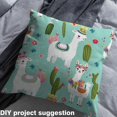 thumbnail image 2 of Feelyou kIDS Kawaii Alpaca Fabric by the Yard 3 Yards, Western Cactus Home Decor Fabric by the Yard, Cute Wildlife Sewing Fabric, Lightweight Room Decor, 2 of 6