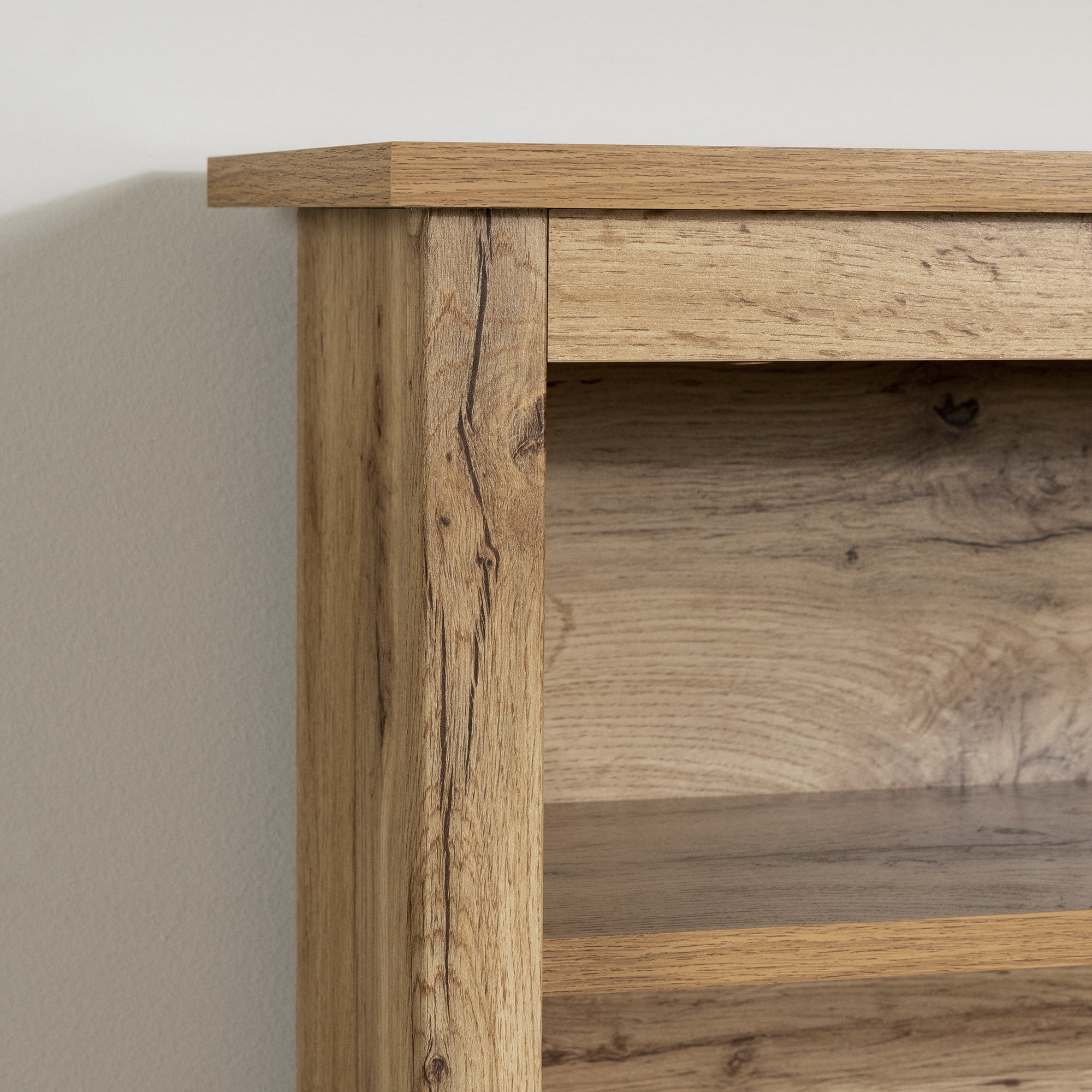 South Shore Tassio Twin Bookcase Headboard, in Nordik Oak