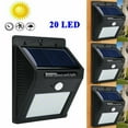 thumbnail image 1 of PENGXIANG Solar Lights Outdoor  Motion Sensor Flood Lights 20 LED Super Bright with 120°Beam Angle  IP65 Waterproof Wireless Solar Spot Lights  Security Lights for Garden  Garage  Drivew, 1 of 8