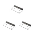 thumbnail image 2 of letairis 1/2/3/5 Plaque de Base de Chevalet de Guitare Résistant à l'Usure Remplacement de l'Instrument Accessoire Universel Compatible Pièces Basses Argent 3PCS, 2 of 6