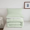 thumbnail image 5 of Manfei Vintage Plaid Full Size Comforter Sets,Retro Grid Bedding Comforter Set,Light Green,Reversible,3-Piece,1 Comforter and 2 Pillowcases,3-Piece,1 Comforter and 2 Pillowcases, 5 of 7