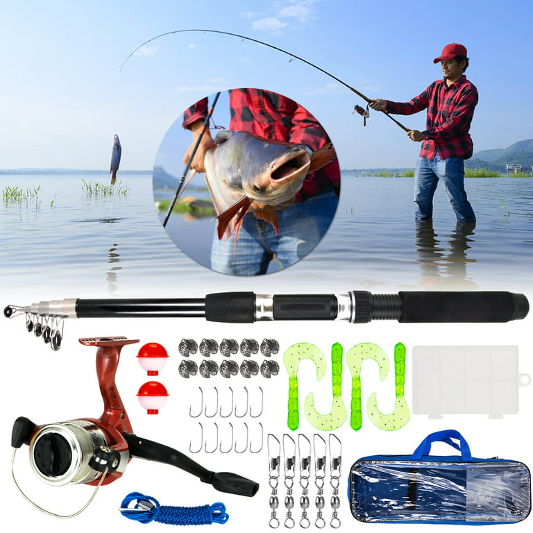 Andoer Fishing Rod and Reel Combo with Carry Case 36pcs Fishing