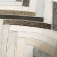 thumbnail image 2 of Zander Leather Rustic Pillow Cover in Charcoal,Cream, 2 of 4