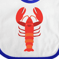 thumbnail image 4 of Inktastic Lobster Cute Ocean Creature Boys or Girls Baby Bib, 4 of 4