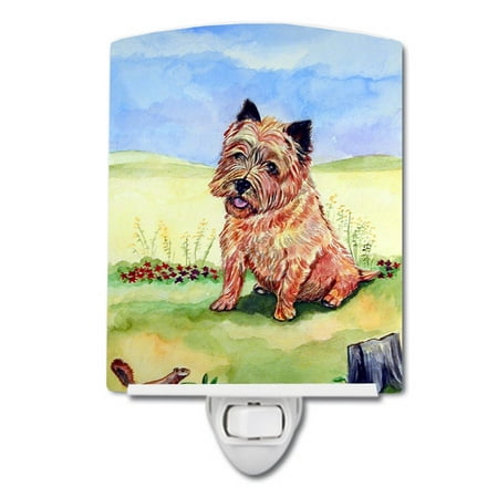 

Caroline s Treasures 7017CNL Cairn Terrier and the Chipmunk Ceramic Night Light 6x4x3 multicolor