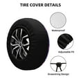 thumbnail image 2 of Yiaed Chemistry Tools Print Tire Wheel Cover, Waterproof Spare Tire Cover Fit for Jeep, Truck,Trailer, RV, SUV, Camper and Most Vehicle-17 inch, 2 of 6