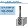 thumbnail image 4 of Uxcell Spiral Flute Thread Tap M18 x 1.5 Metric Machine Taps HSS6542 Nitrided Coated, 4 of 6