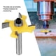 thumbnail image 5 of Broca de 4 Cuchillas Brocas de Carburo Cementado Brocas de Fresado Herramienta de Fresado Con Ranura En T Accesorios Para Trabajar La Madera Para Maderas En El Hogar(4-Blade T Slot Router Bit 6X1/4) Ecomeon  no, 5 of 6