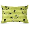 thumbnail image 2 of GZHJMY Black Cats in The Grass Pillowcase Plush Pillowcase for Hair and Skin, Soft Standard Size Pillow Cases Zippered Queen Pillow Case Set of 1-20x40in Home Decor, 2 of 7