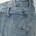 thumbnail image 5 of vigerkar Women's Barrel Jeans Casual High Waisted Stretchy Wide Leg Pants Baggy Denim Pants Blue, XL, 5 of 9