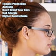thumbnail image 2 of Artrylin 2-Pair Anti-Slip Elastic Comfort Eyeglasses Temple Tips Sleeve, - Anti-Slip Glasses Arm Covers for Round/Square Frames, Soft Ear Hook Sleeves Prevent Slipping (Black, Fits Most Glasses), 2 of 6