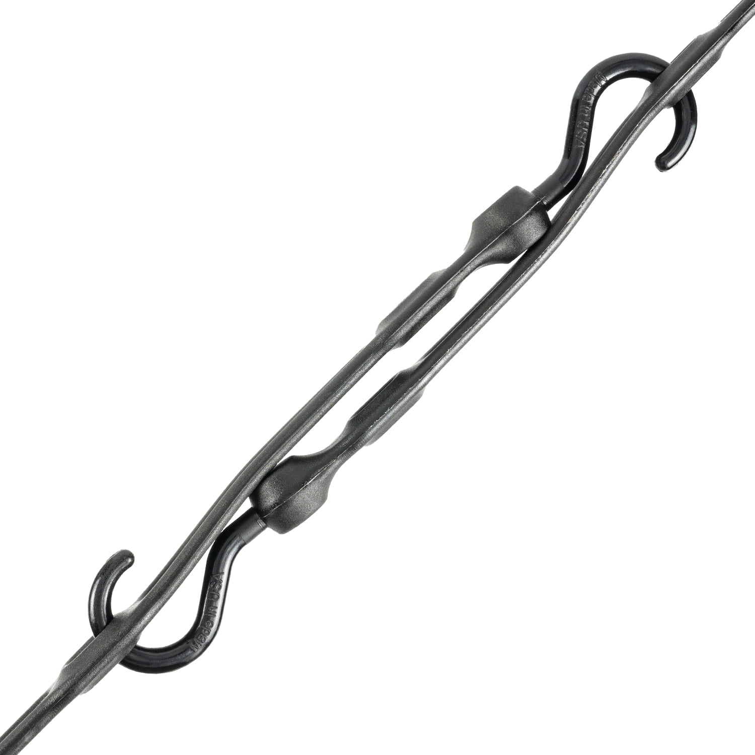 The Perfect Bungee 36-Inch Adjust-A-Strap Bungee with Nylon Hooks, UV Resistant, Heavy-Duty, Black, 4PK