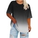 thumbnail image 1 of Mujeres Más Tamaño Manga Larga Tops Cuello Redondo Manga Corta Primavera Verano Camisa Básica Camiseta Superior Poliéster Ligero Suave Cómodo Más Tamaño Tops Casuales, 1 of 6